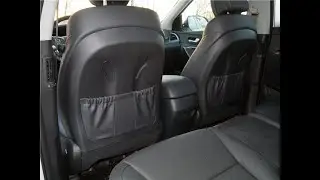 Как снять пластик на задней части передних сидений Hyundai Santa Fe? 