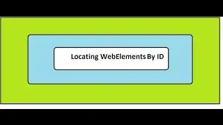 Selenium WebDriver -Locating web elements by ID