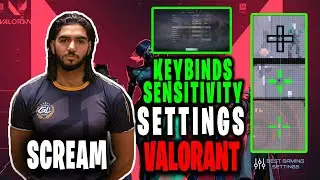 ScreaM Valorant Settings Sensitivity Keybinds Crosshair and Setup Updated 2021