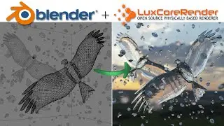 Blender 3D: Rendering in LuxCoreRender, First Look