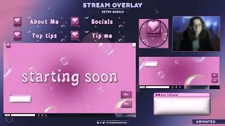 [ Retro Bubbles ] FREE STREAM OVERLAY | ANIMATED VERSION AVAILABLE