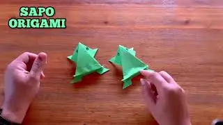 Sapo de papel - Como fazer  dobradura Origami