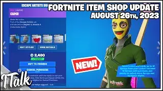 Fortnite Item Shop *NEW* ALIAS & CAPER SKINS! [August 26th, 2023] (Fortnite Battle Royale)