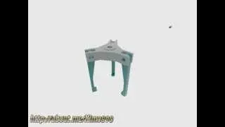 Three-jaw puller set assembly