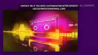 Neon Wave Audio Visualizer | After Efects Project Files - Videohive template