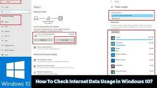 How to Check Internet Data Usage in Windows 10 Tutorial