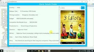 Movie Details Finder In Java || Java Swing ||