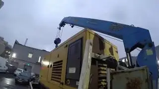 Бодрый малыш.Mitsubishi Canter в работе.Мини Манипулятор