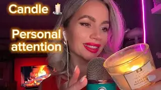 ASMR | Candle 🕯️ and personal attention ✨ #asmr #asmrfireplace #asmrpersonalattention #olgaasmr