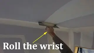 Coating Drywall Ceilings using a Hawk & Trowel