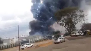 The explosion at the fireworks warehouse near the Israeli tel Aviv
