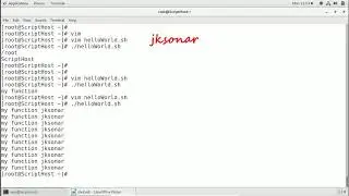 How to write bash shell script