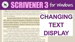 Scrivener 3 for Windows: Useful Commands for Changing Display Size