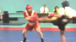 УШУ Саньда Кубок Донецкой обл 2007г Рыженко Максим (Красный шлем)