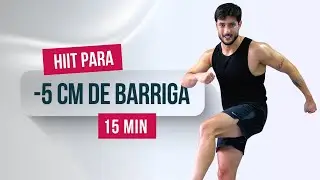 15-minute HIIT cardio workout to burn 300 calories — no equipment needed, at home 🔥