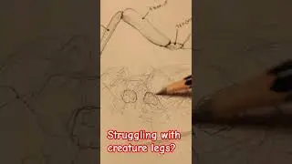 Foreshortening Bug Legs for Creature Design ✍️ (Quick Sketch Tip)
