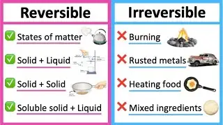 Reversible vs irreversible changes 🤔 | What's the difference? | Learn with examples