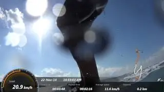 Sony Action Cam As100V Kite Surf test Shipwreck Nov 2014 -
