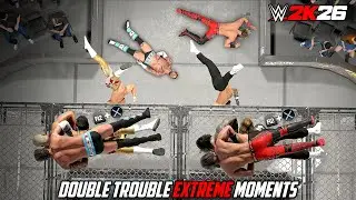 WWE 2K26 Double Trouble Extreme Moments!