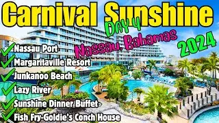 Carnival Sunshine | Margaritaville Resort |  Fish Fry Nassau Bahamas | Sunshine Dinner Buffet