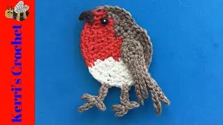 Crochet Robin Tutorial - Crochet Applique Tutorial