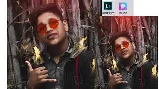Instagram viral fire editing tutorial in picsart photo