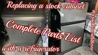 The complete Parts list to Transform Your Cascadia Fridge!