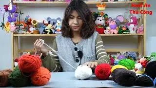 Hướng dẫn làm chú gấu dâu tây mini bằng len - [PART 1] | Hoài An Thủ Công