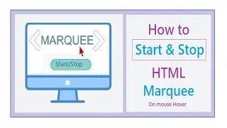 How to start and stop scrolling marquee text