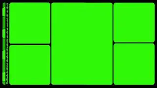Green screen construction kit of 35mm cine film strip 4K