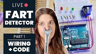 Ep. 1 Fart Detector Arduino Wiring + Code | FART-A-TUCHUS - Fart Detector