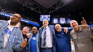 Kentucky Players, Mark Pope & '96 Team Celebrate Win Over Tennessee