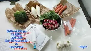 Mise sous vide en sachets réutilisables: légumes fraîcheur allongée.