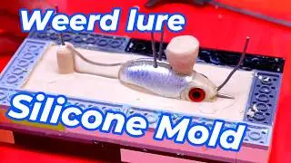 Making a swimbait silicon mold the hard way, casting soft plastic swimbaits #swimbait #handmadelure