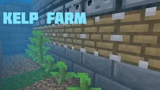 Automatic Kelp farm | Minecraft PE Survival gameplay part 21