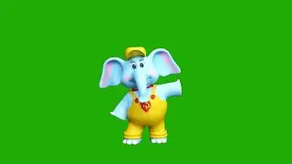 Elephant Green Screen Video Animation (HD) || Free Green Screen (2021)