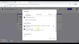 Google Form Settings