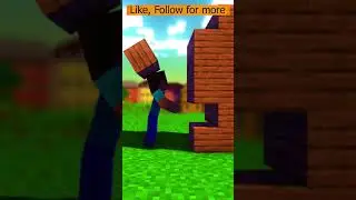 Jenga Challenge - Steve VS Skeleton : Funny Animation Minecraft Shorts