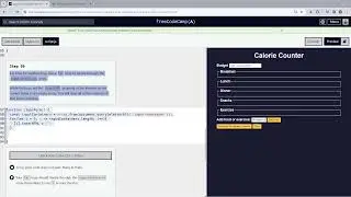 JavaScript Calorie Counter Project: Form Validation, Dynamic Updates | Steps 88 - 94  | FreeCodeCamp
