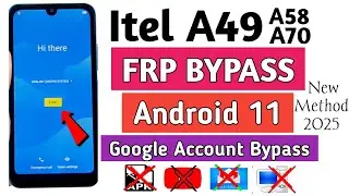 itel A49 Frp Bypass Android 11 | itel A49 A58. A70 (A661L A661W, A662L, A66GL) frp Bypass Android 11