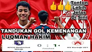 Luqman Hakim | Tandukan Kemenangan (KV Kortrijk)