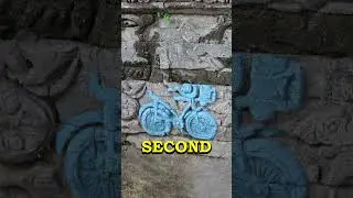 Bike carving found in ancient temple?