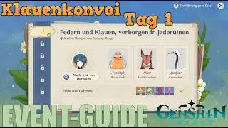 Genshin Impact - Event - Klauenkonvoi Tag 1 - Insignien-Spiegel - Finde die Tiere