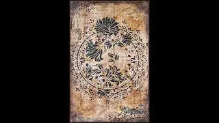 Mixed Media Art Journal page - Vintage Effect - Request