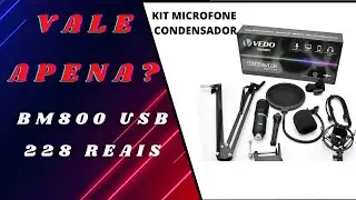 Kit Microfone Bm800 USB Condensador Estúdio Profissional VEDO- SERÁ QUE PRESTA? Unboxing e Teste
