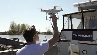 DJI Phantom 4 first look and CRASH on water