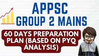 APPSC Group 2 Mains 2025 - 60 Days Preparation Plan | Based on PYQ Analysis #appscgroup2 #appsc