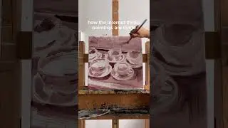 how the internet thinks paintings are made