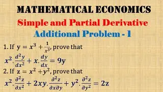 Simple and Partial Derivative | Additional Problem  -  1