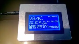 Arduino Weather Station - ESP8266, SI4432, DS1307, 128x64 LCD